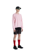 SEEN Editions Patent wool merino Knit Sweater rose made in Switzerland