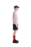 SEEN Editions Patent wool merino Knit Sweater rose made in Switzerland