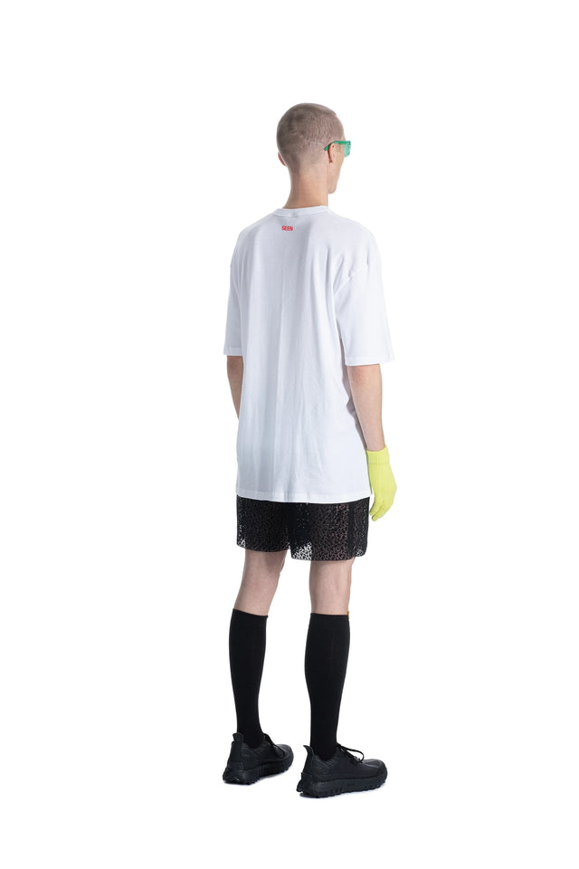 SEEN Editions white combed cotton surplus tee crafted in Switzerland 
